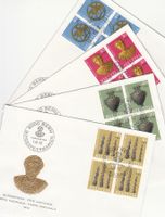 SBK B154 - B157 im 4er-Block FDC