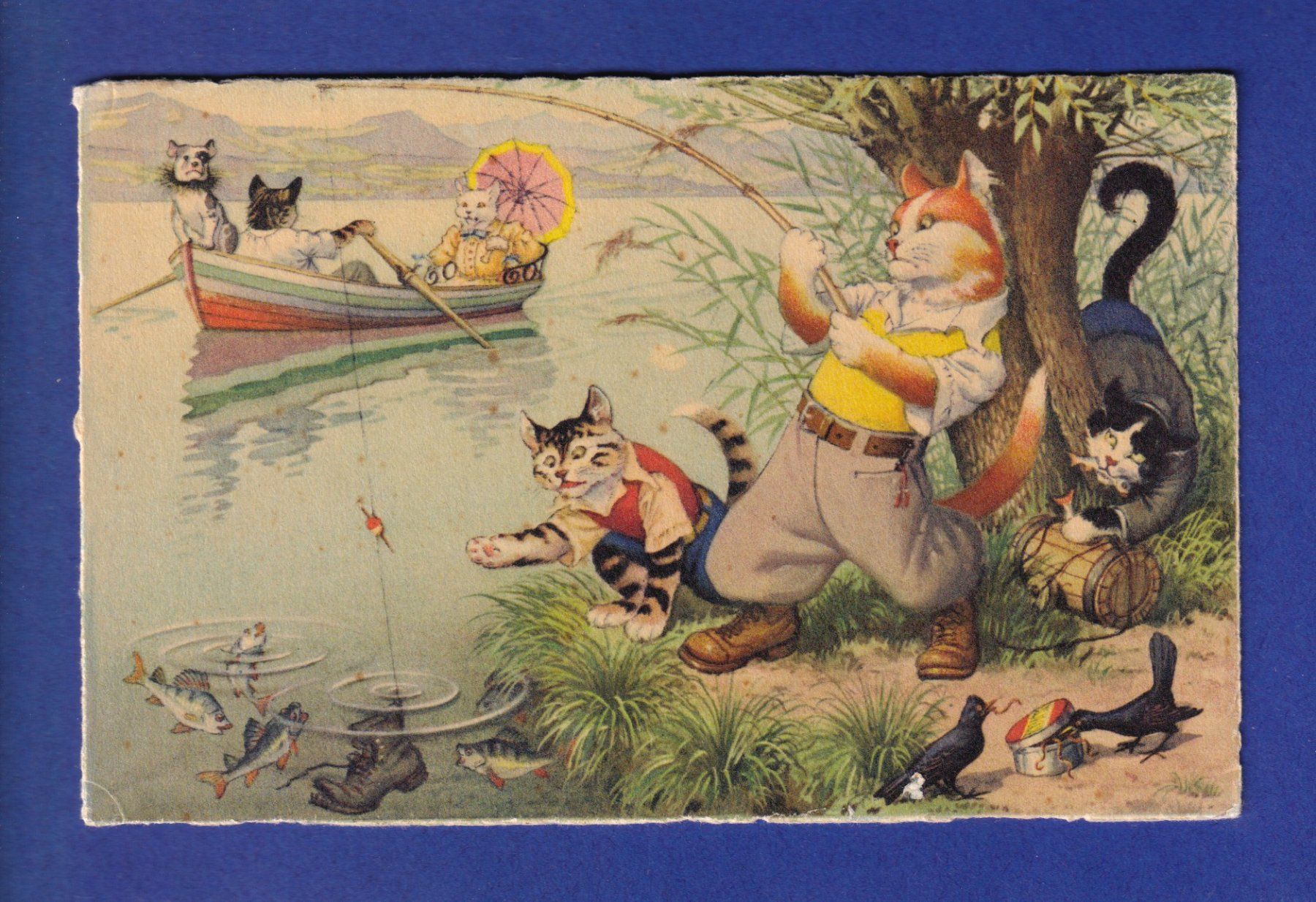 Ansichtskarten: CHAT - Chats humanisés – Gebraucht aus Pully von nicecards-shop
