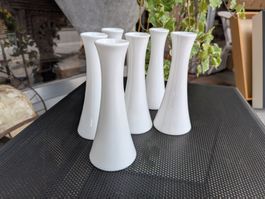 6 kleine Rosenthal Vasen
