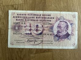 Schweizer 10-Franken-Note, 1974