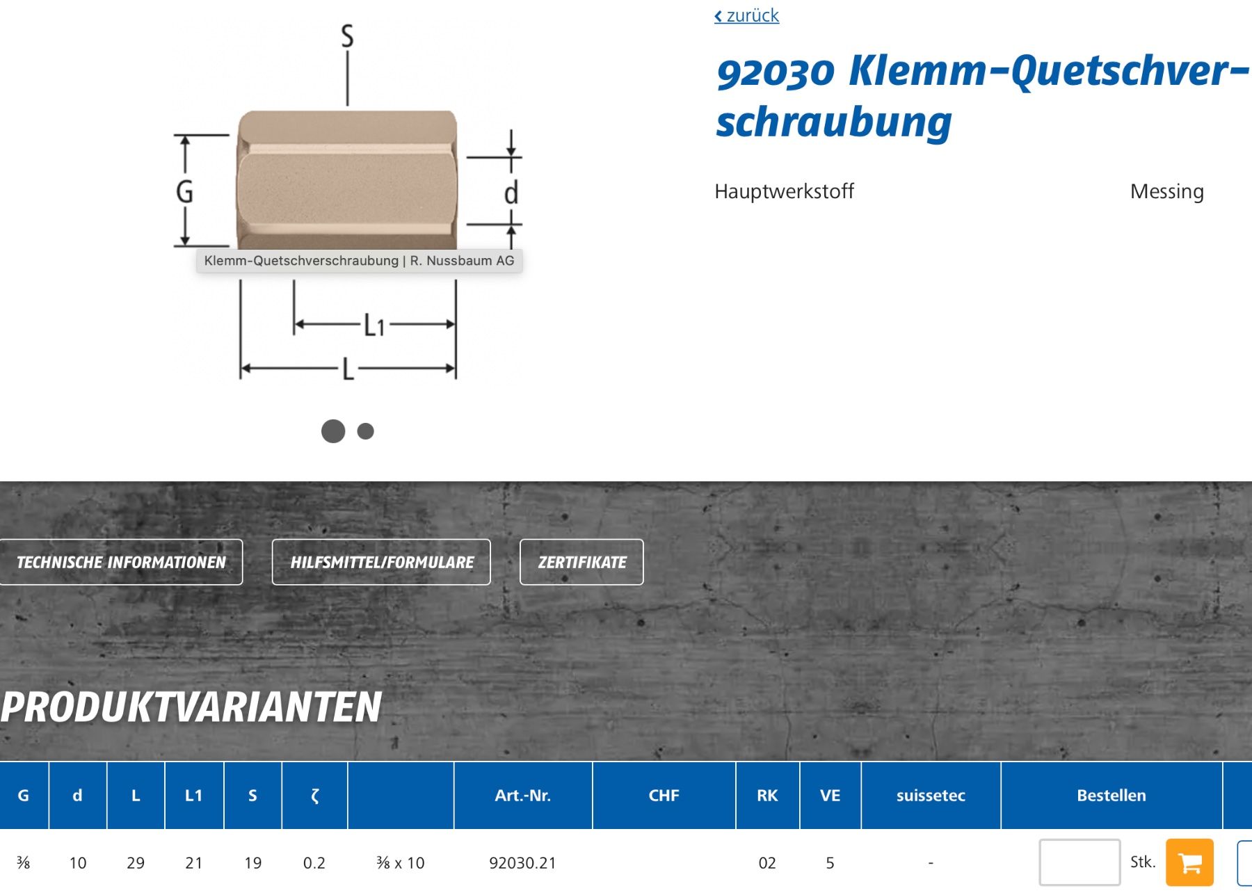 Rubinetteria: Eckventile Waschtisch / Küche 3/8 Zoll – Nuovo e nell'imballaggio originale da Niedergösgen venduto da elromano74 2