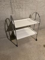 Vintage Servierwagen klappbar weiss