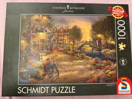 Schmidt Puzzle Thomas Kinkade Amsterdam Café gebraucht
