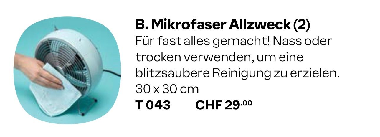 Prodotti di pulizia: Tupperware Mikrofaser Allzweck Putztuch 2 Stk. – Nuovo e nell'imballaggio originale da Dübendorf venduto da lilmissprincess 1