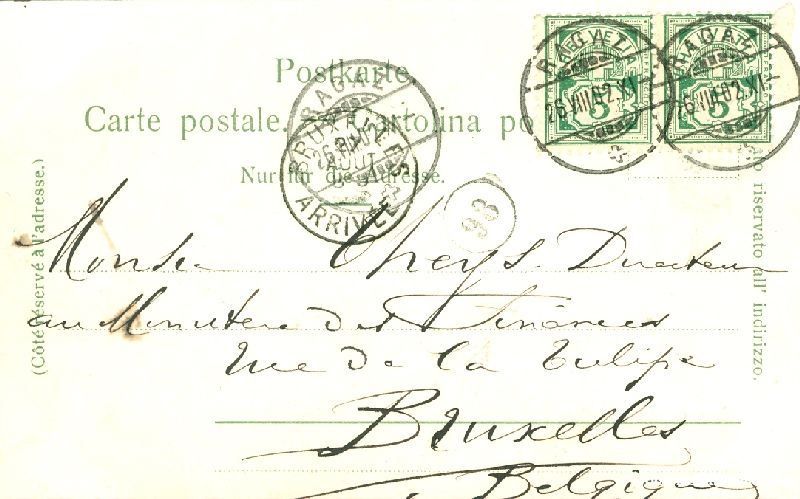 Ansichtskarten: Taminaweg - Ausgang + 1902 – Gebraucht aus Emmenbrücke von teestube 1