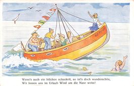 Humor Ansichtskarte Boot Neptune boot