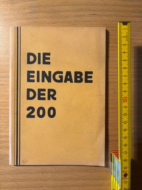 Libri: "Die Eingabe der 200".  Zürich 1946 – Usato da Seon venduto da retep012