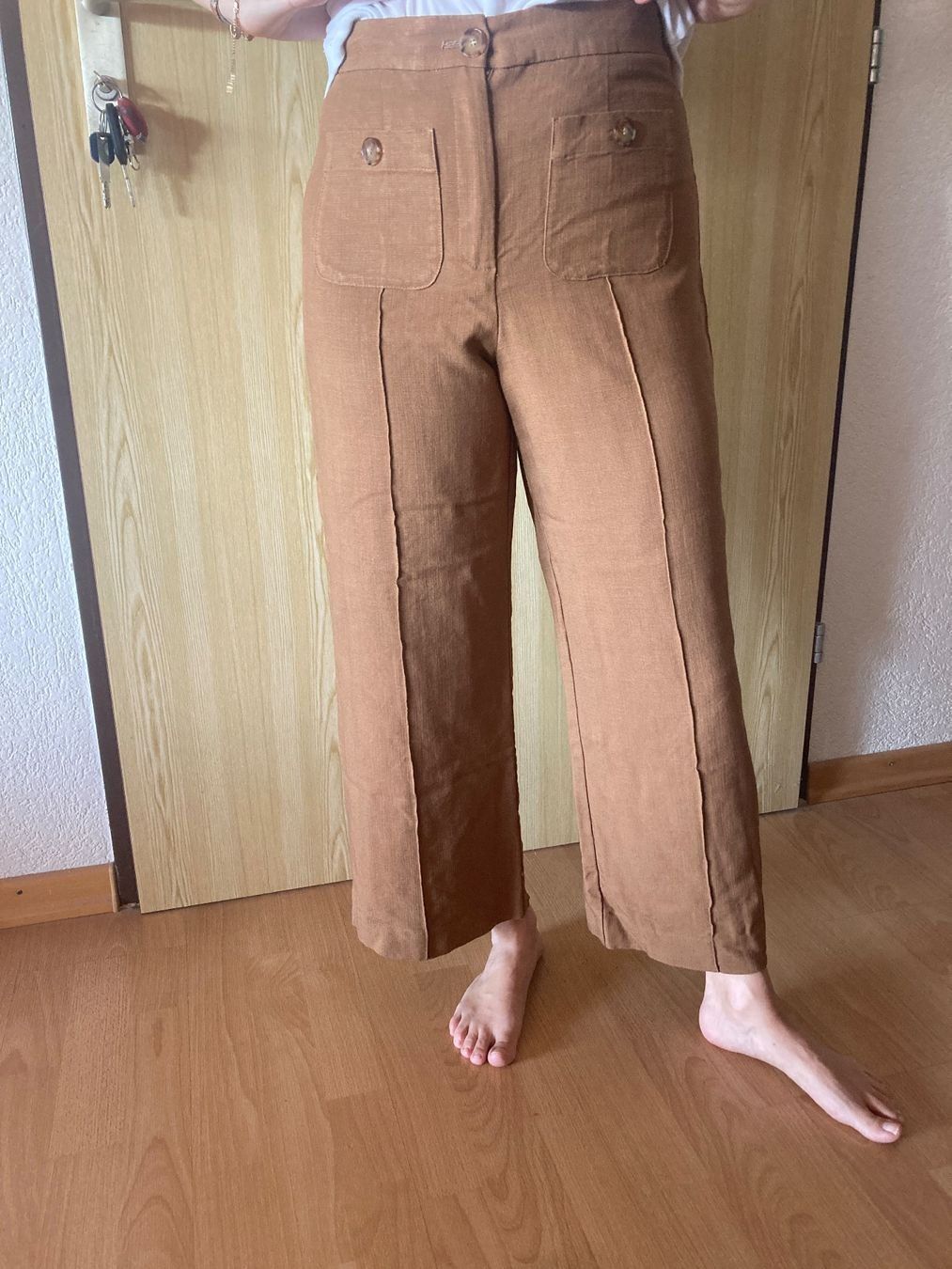 Sezane Pantaloni: Emilio Hose Sézane, Haselnuss Grösse 36 – Usato da Wohlen AG venduto da schimmelreiter1234 2