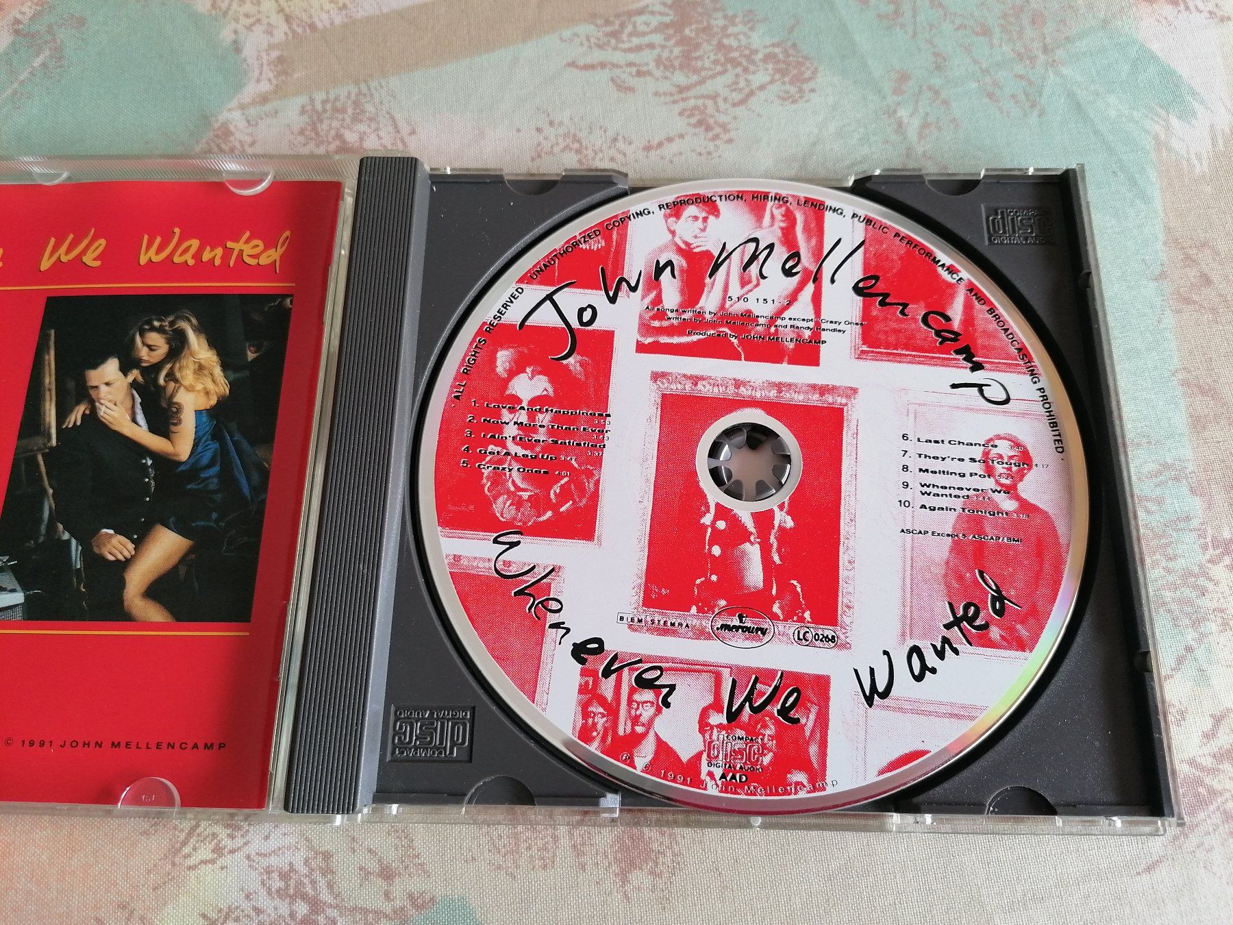 CD: JOHN MELLENCAMP - WHENEVER WE WANTED 1991 – Usato da Ermenswil venduto da easyric 1