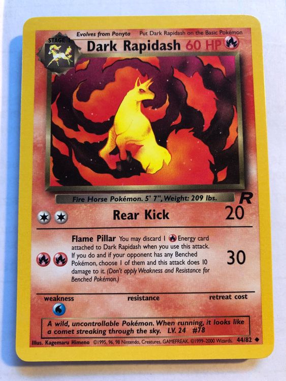 Dark Rapidash Team Rocket (unc.) - LP - ab 1.- (Usato) a Giubiasco per ...