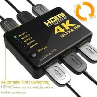 5in1  4K HDMI Switch Adapter Fernbedienung PC HDTV Selector