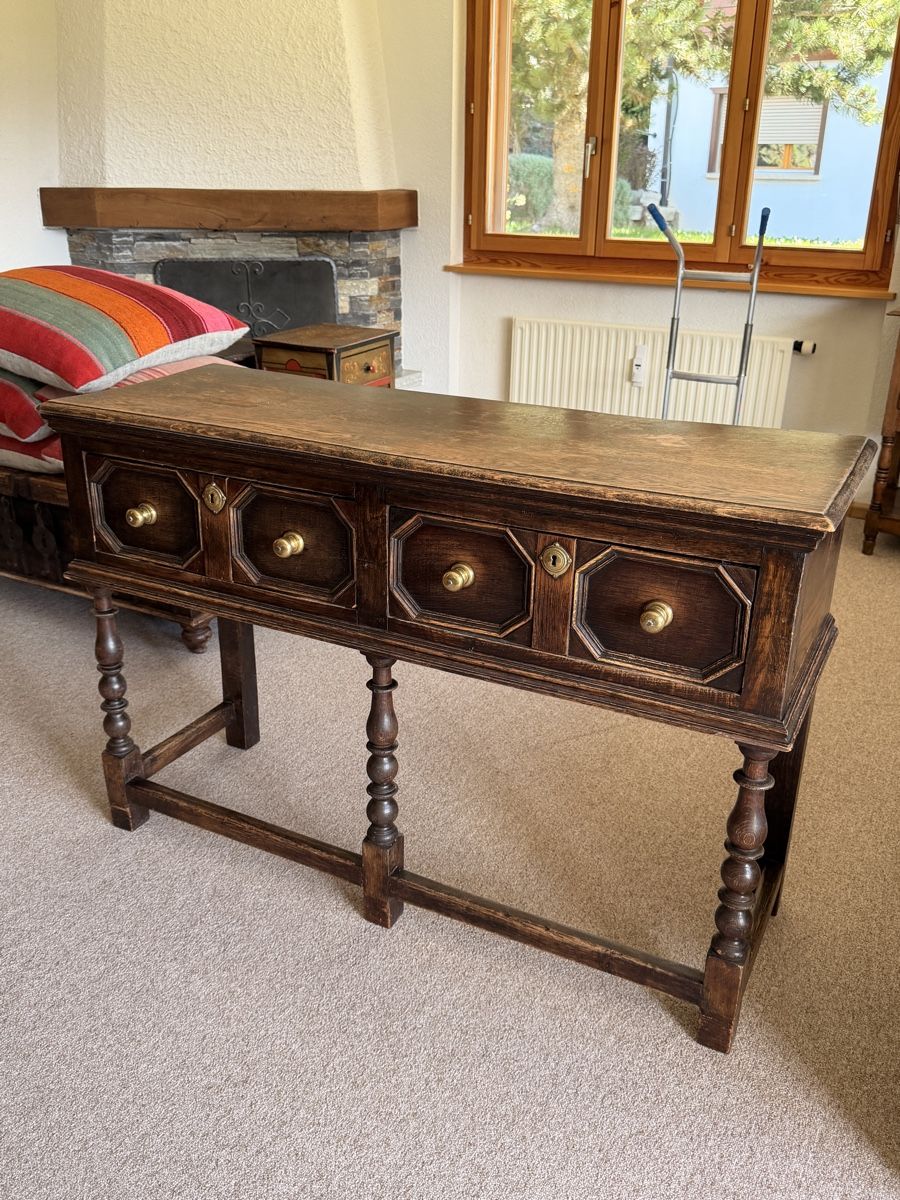Cassettiere: Commode ancienne en bois massif - Style rustique chic – Usato da Crans-Montana venduto da Fgmannarino 1