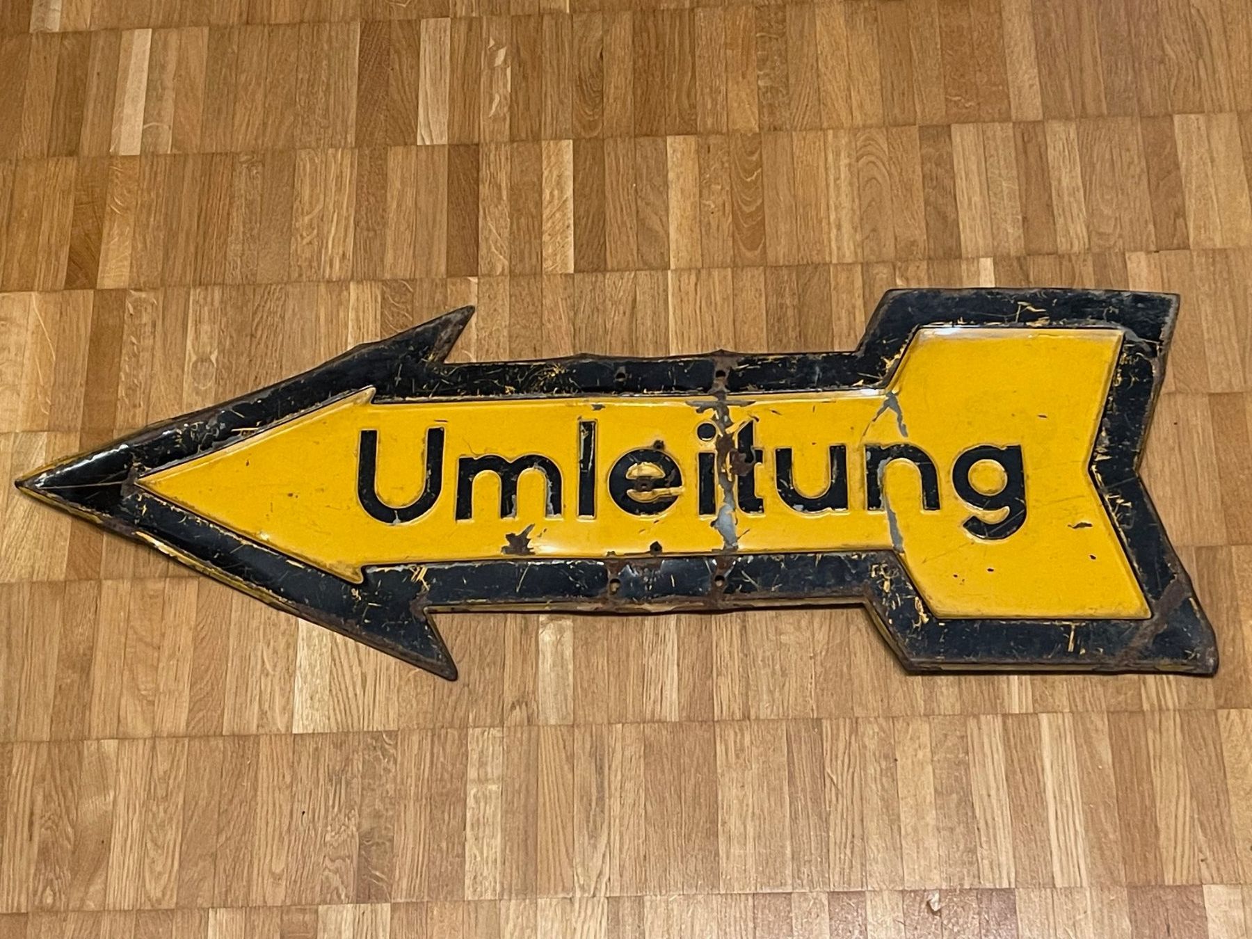 Insegne: Altes Schild Umleitung – Usato da Reinach BL venduto da BL4153