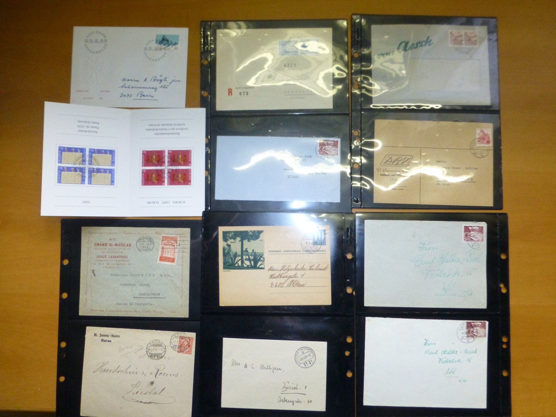 Tutti i francobolli: Briefmarken Sammlung Schweiz – Usato da Fischbach-Göslikon venduto da Kurt096