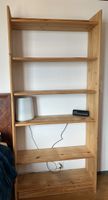 Wooden Bookshelf 5 Shelves Natural Wood Good Condition