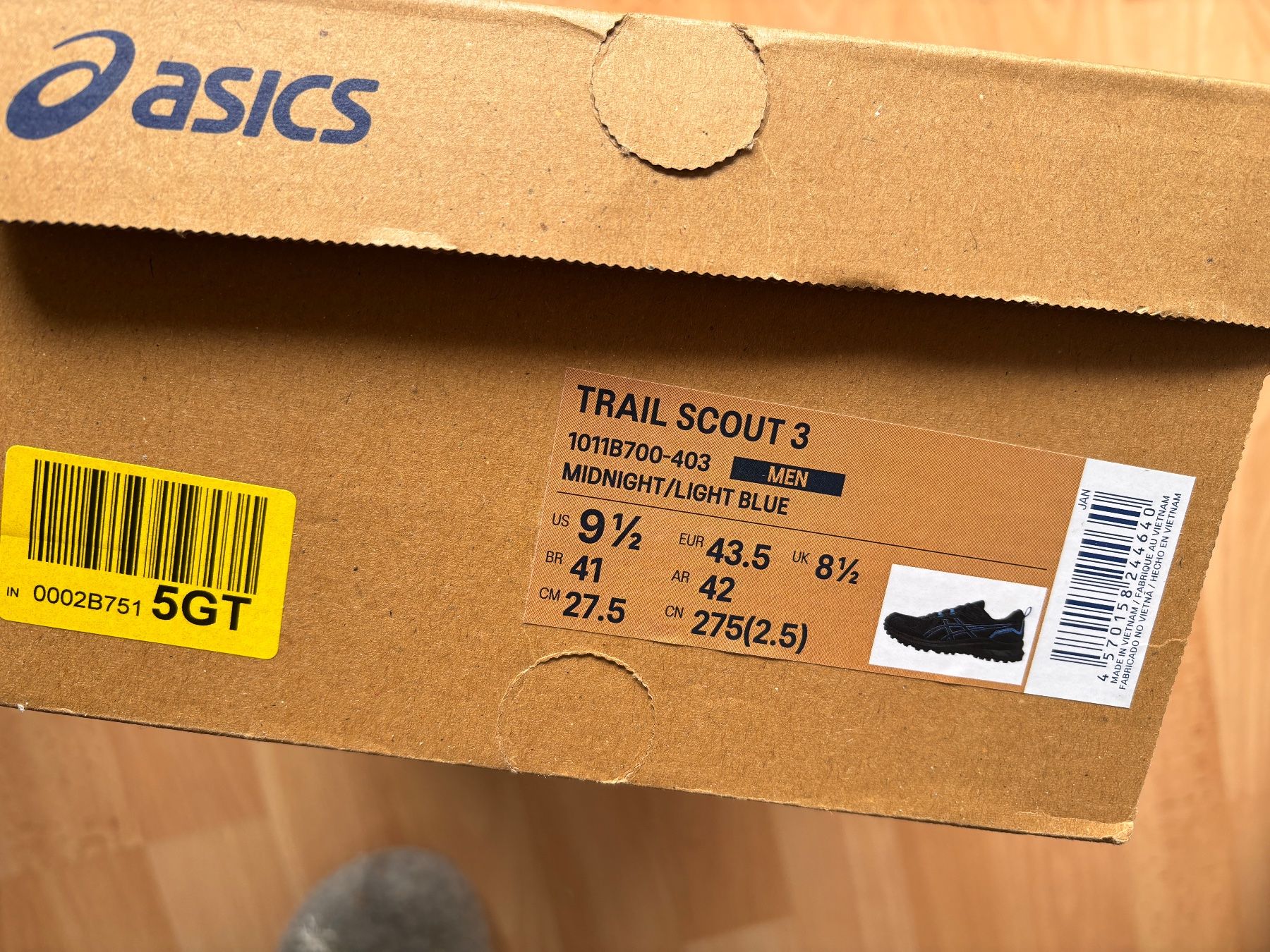 Asics Scarpe da uomo: Asics Trail Scout 3 Trekkingschuhe Wanderschuhe – Usato da Thun venduto da Melpi2010 1