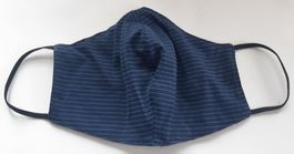 Masque en tissu réversible - Bleu/gris