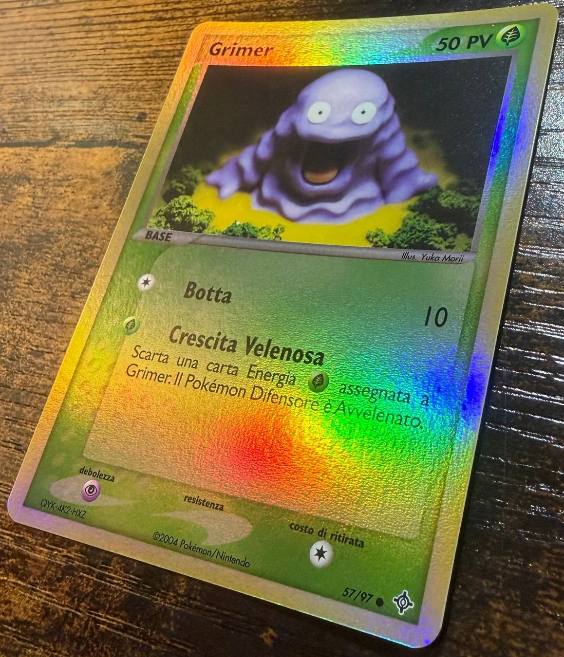 Pokémon Carte collezionabili: Grimer Reverse Holo 57 Yuka Morii – Usato da Zürich venduto da PEACECOCOON 1
