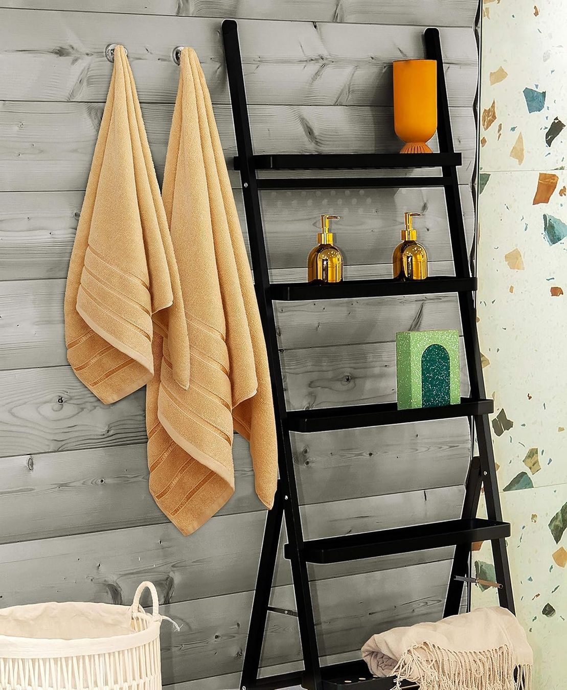 Serviettes de bain: 8er-Pack Handtuch-Set mit Aufhängeschlaufe Beige – Neuf avec emballage d'origine à Nuglar par SaleRitter 3