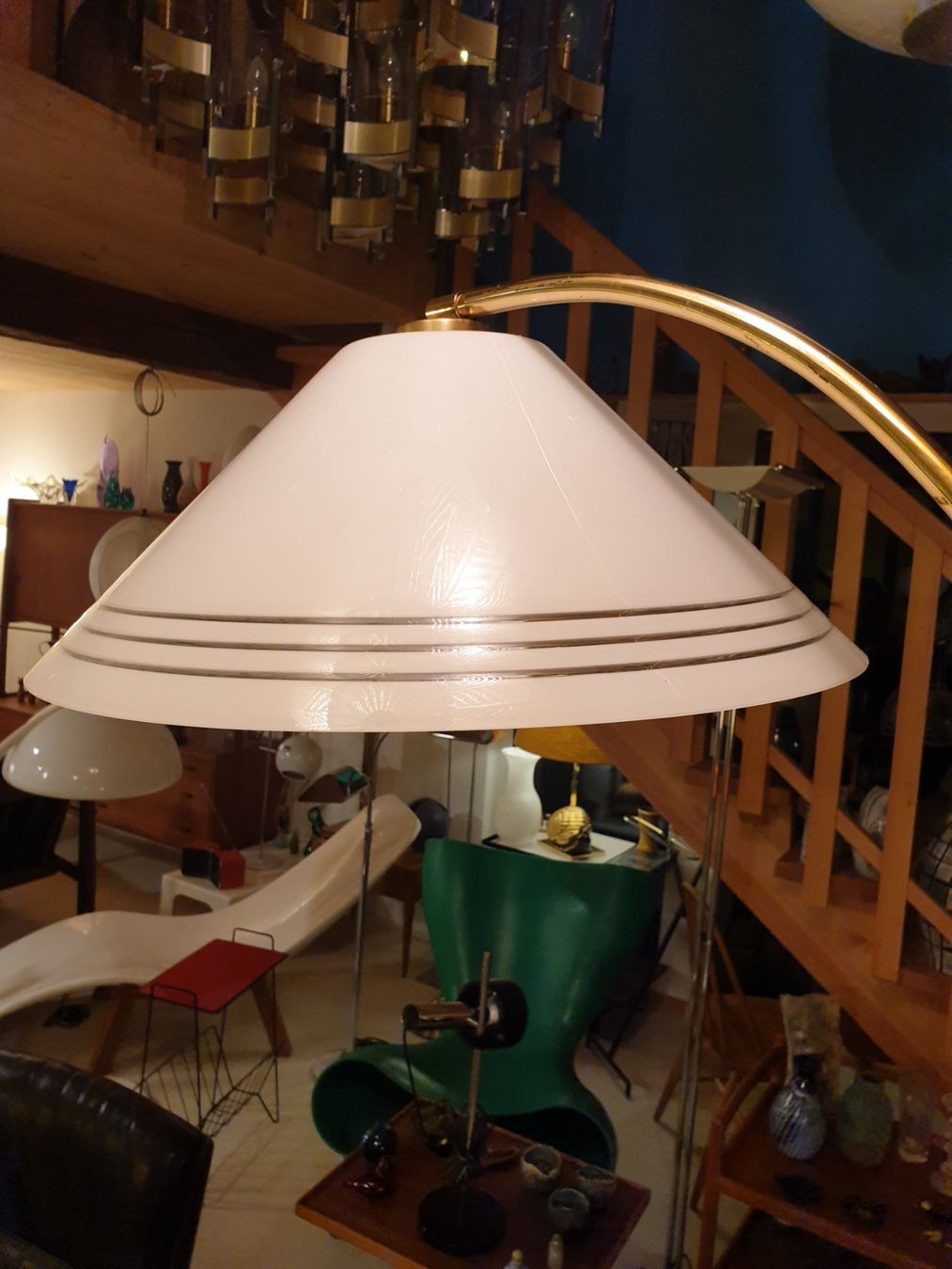 Lampade: Italy Bogenlampe 70iger – Usato da rebstein venduto da spacy73 4
