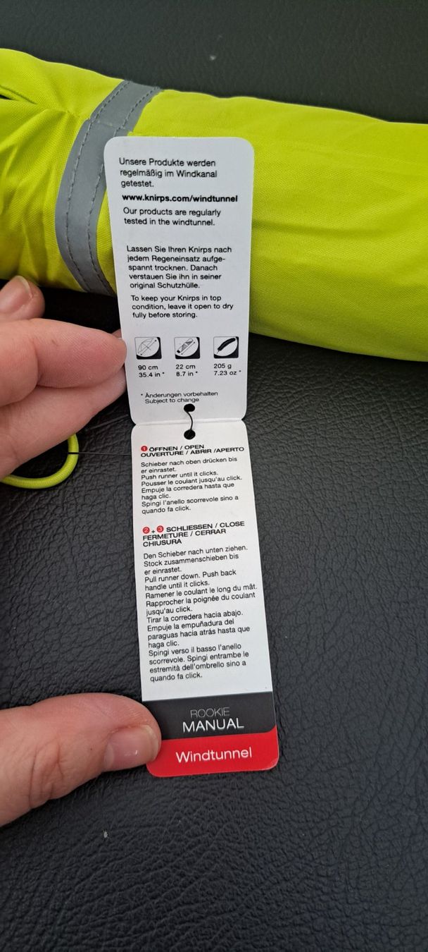 Ombrelli: Knirps Rookie lime reflective - Regenschirm – Nuovo e nell'imballaggio originale da Müllheim Dorf venduto da Miss_suisse 2