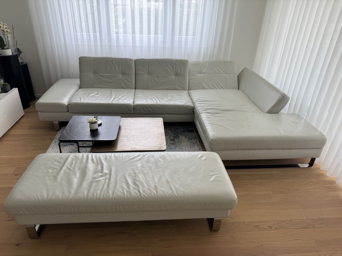 Divani: Ledersofa inklusive Hocker, gratis abzugeben – Usato da Amriswil venduto da mer_7lhw