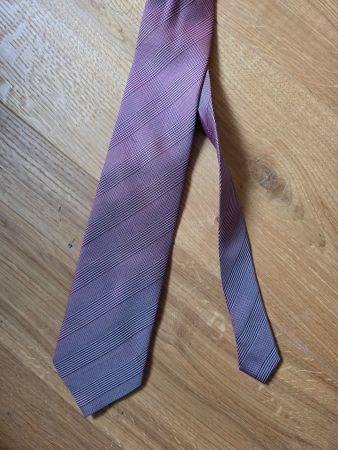 Seiden Kravatte Calvin Cooper - Krawatte Seide New York rot