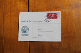 1948 Brief, Denzler&Co Uster, Buchhandel an Metallwaren Zug