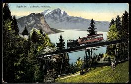 Rigibahn auf der Schnurtobelbrücke mit 