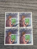 Briefmarken Pro Juventute 1989 80+40 Helvetia 4 Stück