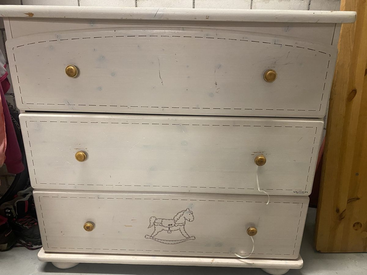 Cassettiere: Süsse Kinder Kommode, Shabby Chic Stil – Usato da Samstagern venduto da mini22 2