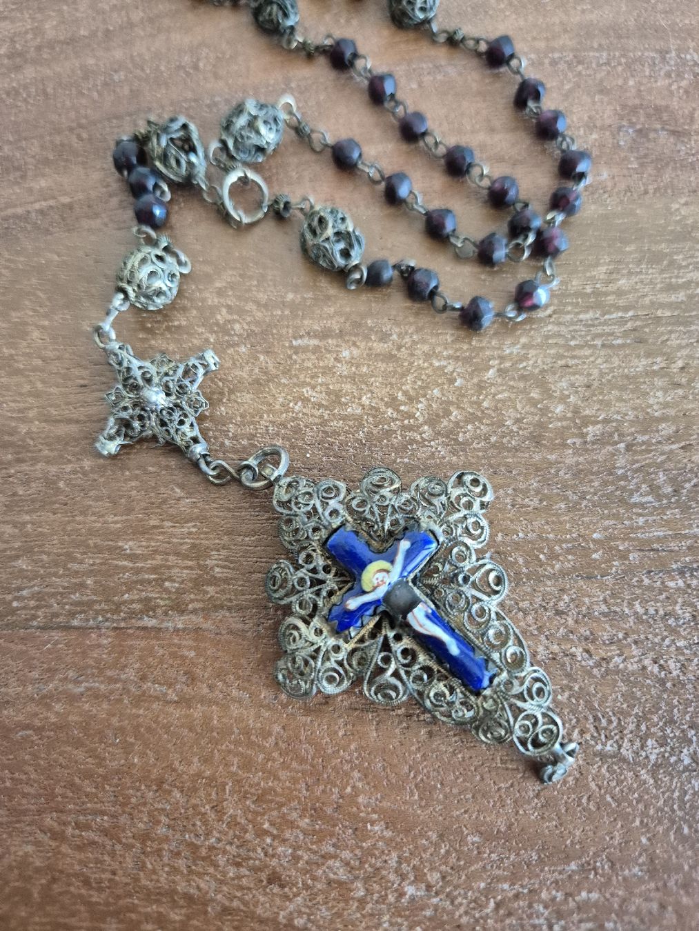 Sonstiger Schmuck: Antiker Filigran Granat Rosenkranz Nr.1 – Gebraucht aus Zürich von Dalema13 2