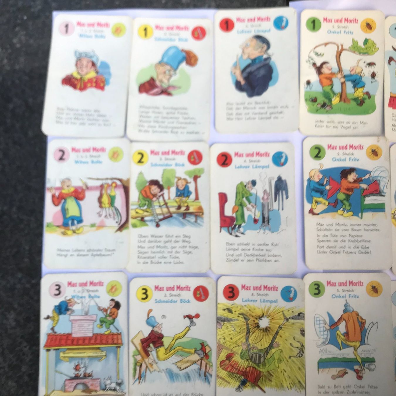 Giochi: Jeux de cartes MAX UND MORITZ - Spielkarten – Usato da Courfaivre venduto da Bernard1959 1