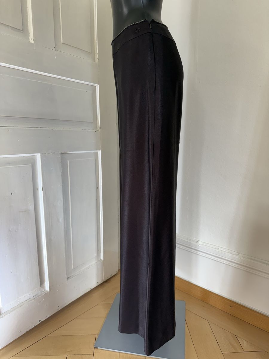 Chanel Pantaloni: Luxurious CHANEL Satin Marlene pants FR38 – Nuovo (secondo la descrizione) da Baden venduto da agora_newgeneration 2