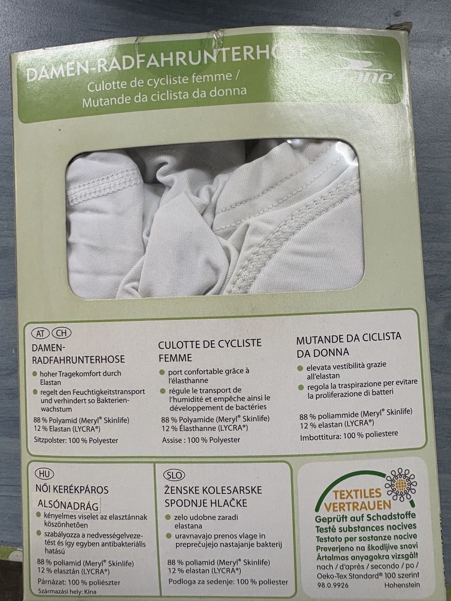 Pantaloni: Velohose gepolstert weiss neu – Nuovo e nell'imballaggio originale da Kesswil venduto da Nicole220870 1