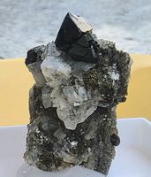 Magnetit in der seltensten Form kristallisiert. Eine Rarität