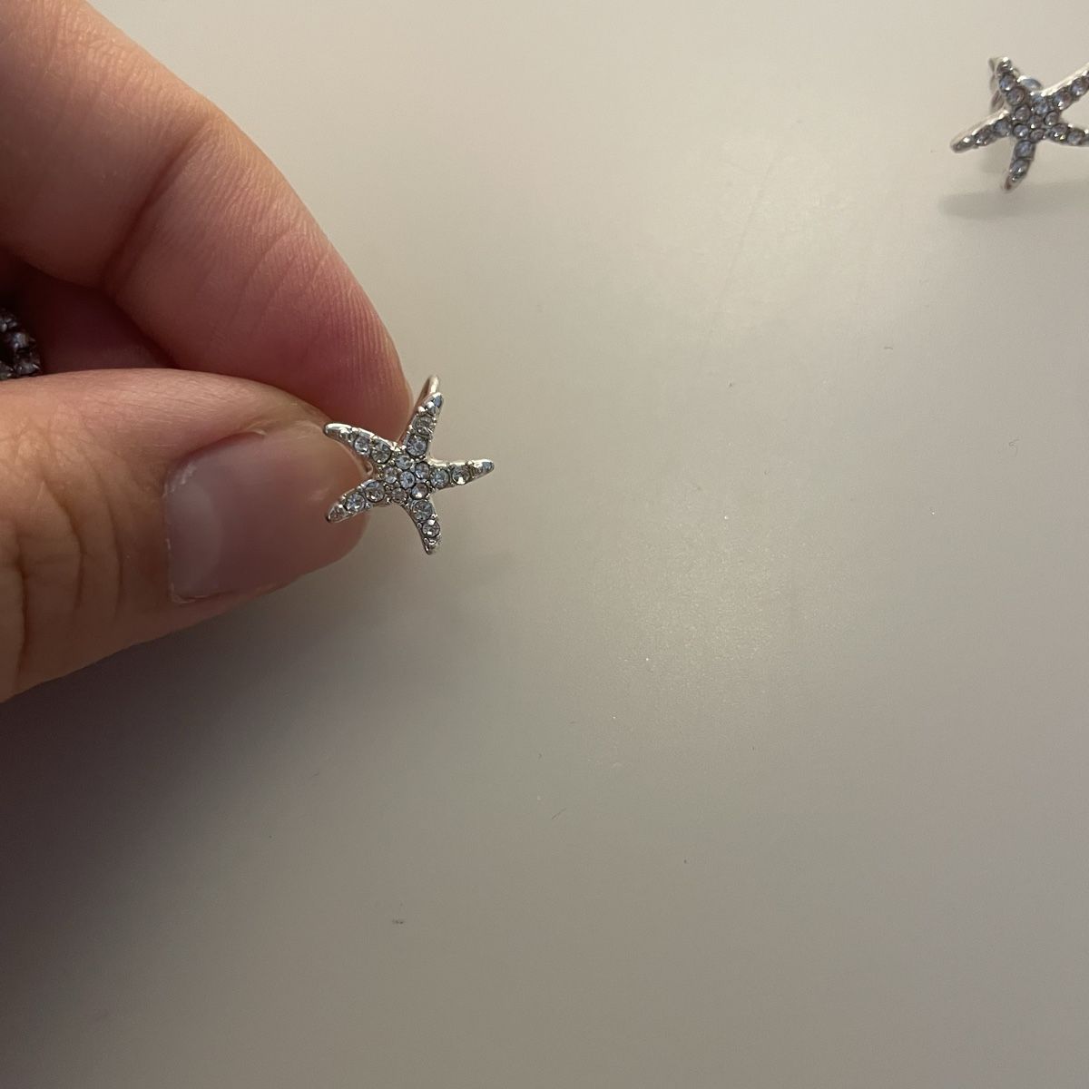 Orecchini pendenti & Orecchini a lobo: Ohrstecker, Ohrringe, Seestern mit Ear Cuff, Helix Cuff – Usato da Bellach venduto da Lapislazuli_blues 3