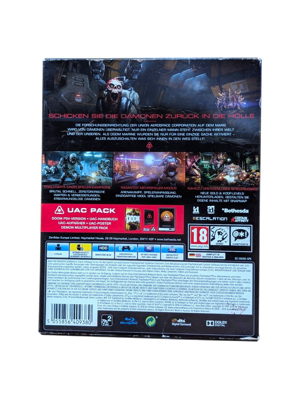 Sony Giochi: DOOM UAC Pack Playstation 4 (PS4) – Usato da Domat/Ems venduto da IsseldorsShop 1