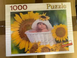 Puzzle 1000 Teile;  Baby Sonnenblumen