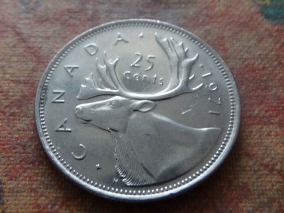 Tutti le monete: CANADA  25  Cents  1971 – Usato da Romanel-sur-Lausanne venduto da Swift13