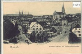 Basel - Steinenvorstadt mit Steinenthorstrasse