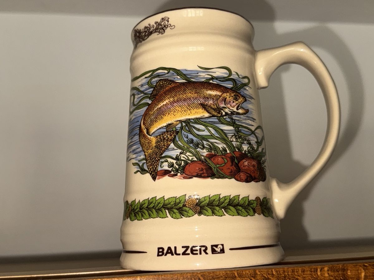 Bicchieri: Handbemalter Balzer Bierkrug 6stk – Usato da Gelterkinden venduto da seb_8jzy 7