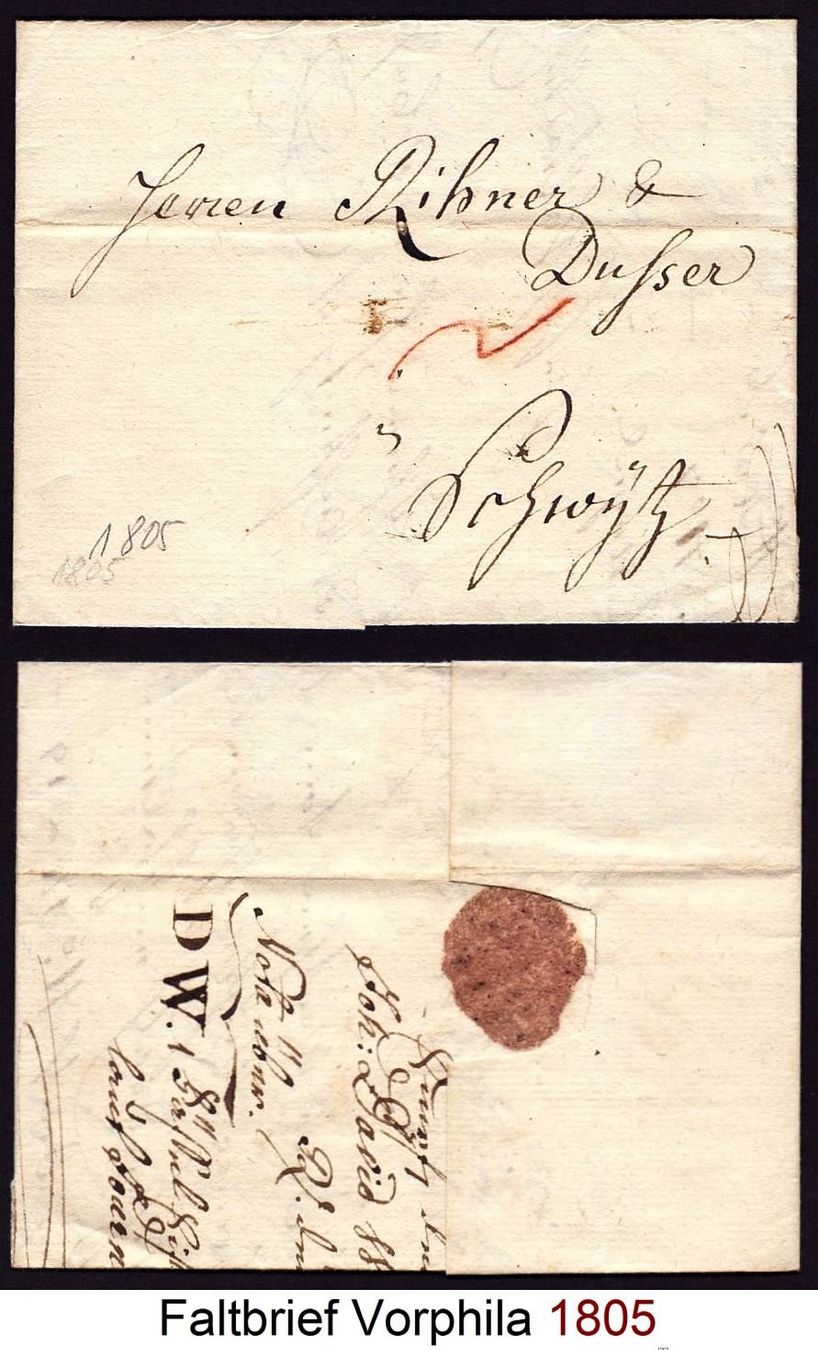 Tutti i francobolli: Faltbrief Vorphila 1805 – Usato da Flamatt venduto da samowarow