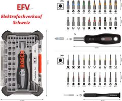 Bosch Professional 42tlg. Präzision Schraubendreher Bit SET