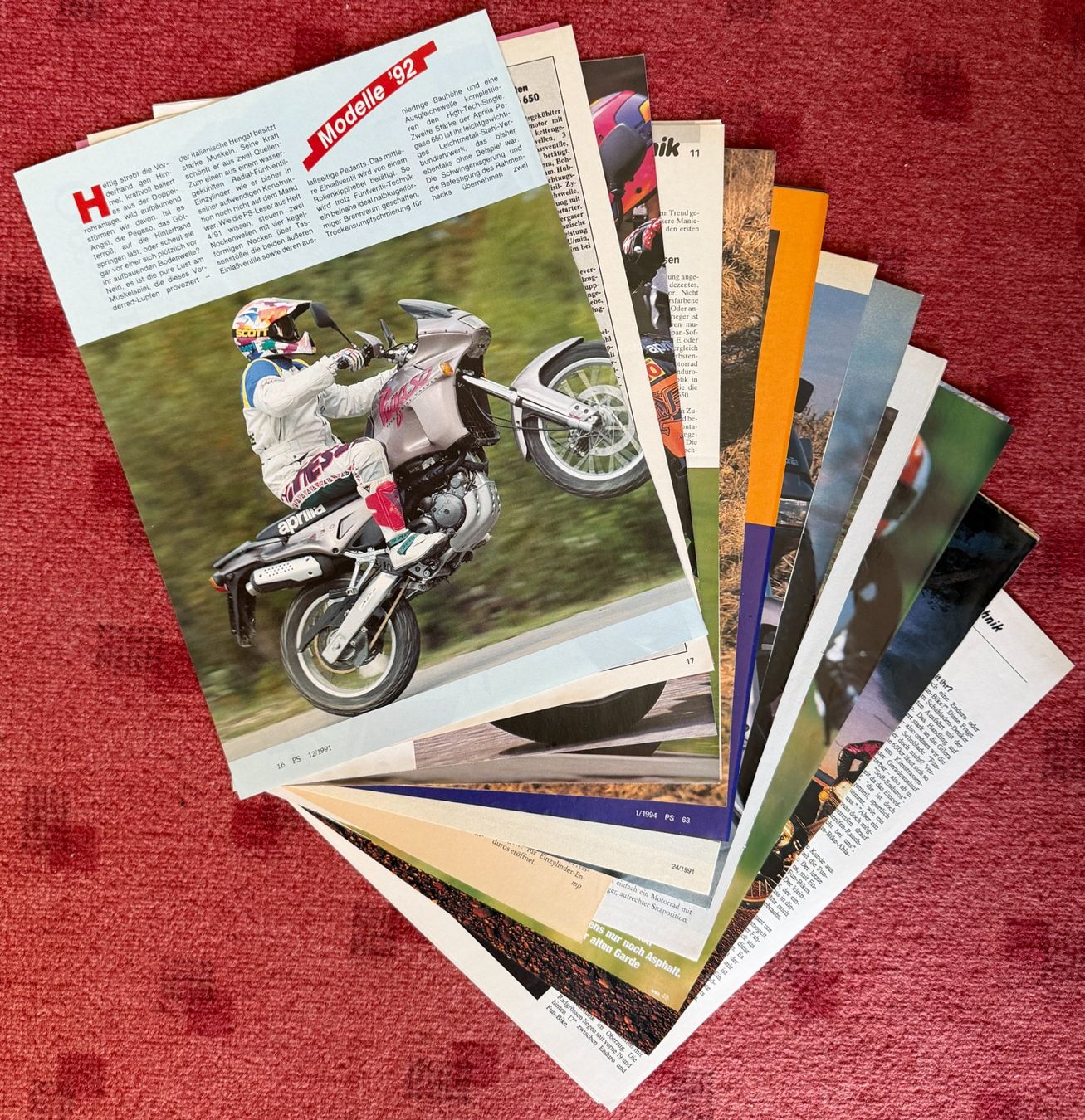 Aprilia Documenti: APRILIA Pegaso 650 , Prospekt , Testberichte – Usato da Ittigen venduto da Lalilala4 1