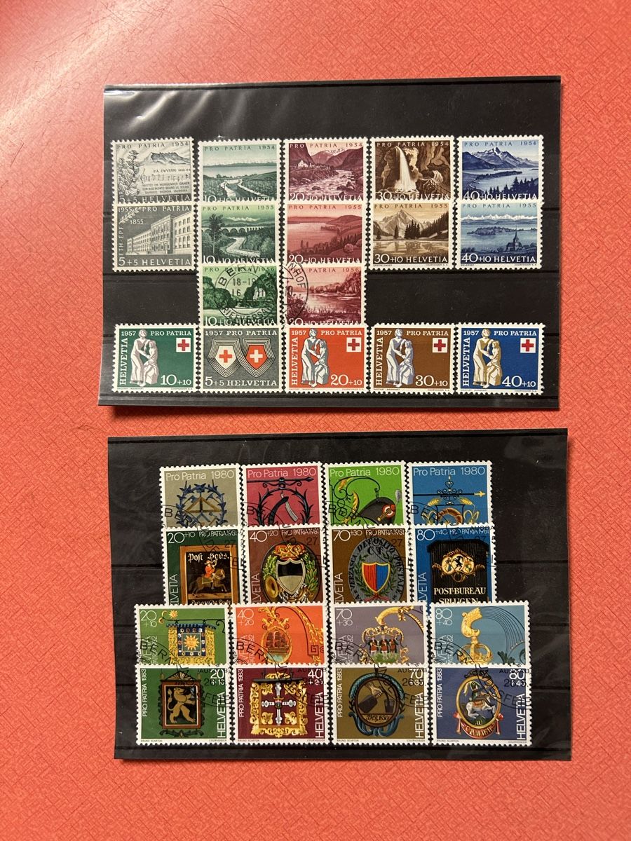 Tutti i francobolli: Briefmarken Sammlung Schweiz diverse Jahrgaenge""" – Usato da Lanzenhäusern venduto da vic63 3