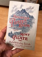 Historisches Panorama vom Pilatus Kulm, Luzern, Rarität!