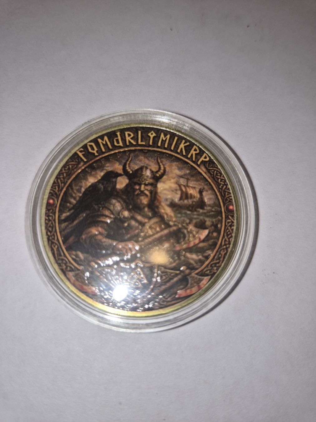 Tutti le monete: Pièce commémorative Viking avec loup Fenrir – Nuovo (secondo la descrizione) da Senèdes venduto da hen_fw8b