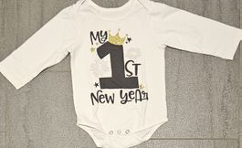 Body mit Aufdruck My 1st New Year Grösse 74