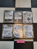 6x 500GB 2.5" SATA HDD – SMART geprüft – 314–1315h